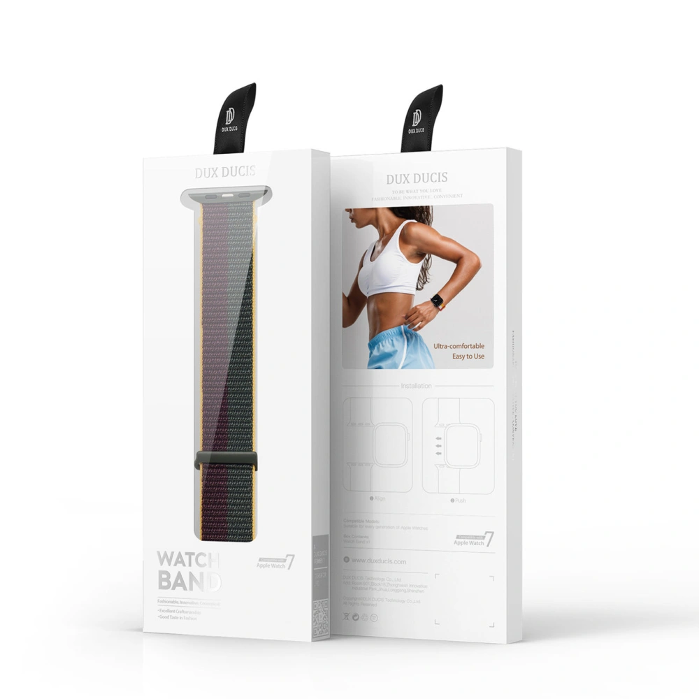 Pasek Dux Ducis Strap Apple Watch 4/5/6/7/SE/8/9/Ultra 44/45/49mm zielony (Sport Version)