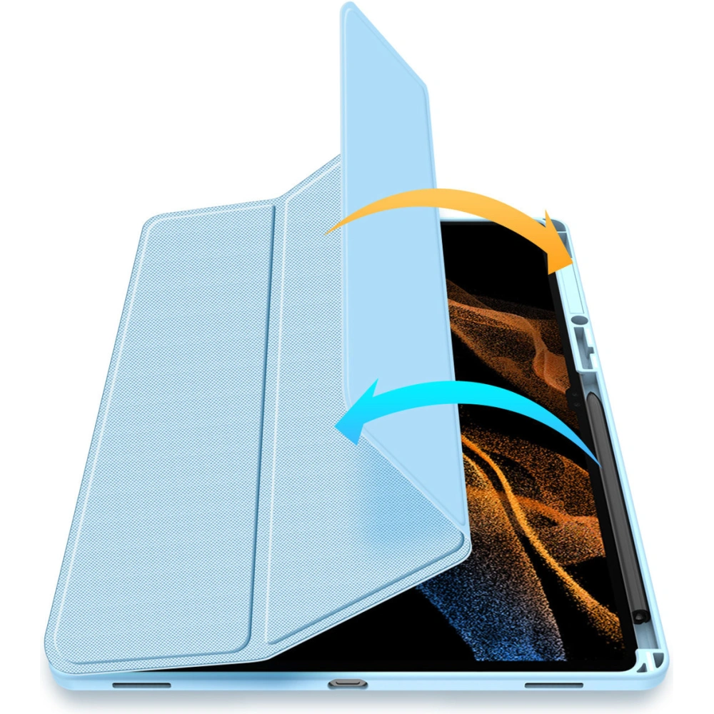 Etui Dux Ducis Toby Samsung Galaxy Tab S8 Ultra stylus holder niebieski