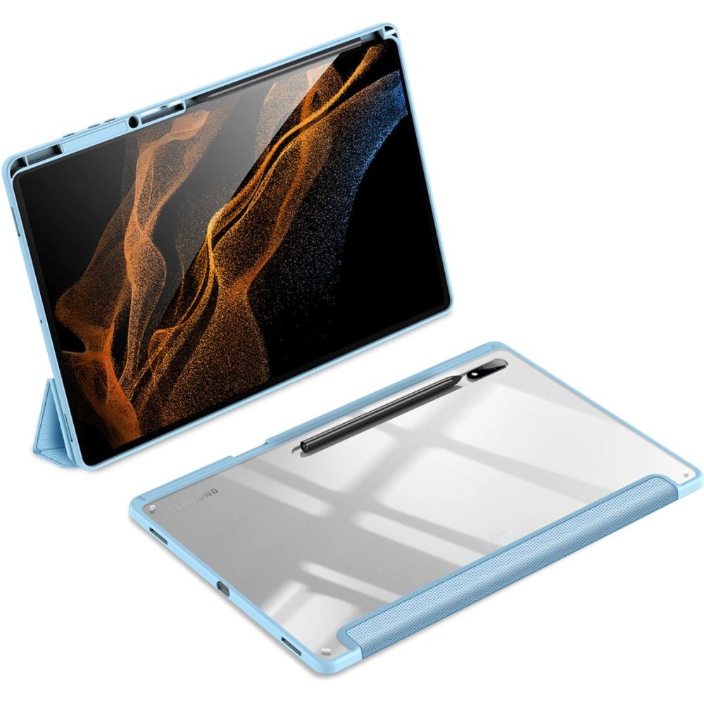 Etui Dux Ducis Toby Samsung Galaxy Tab S8 Ultra stylus holder niebieski