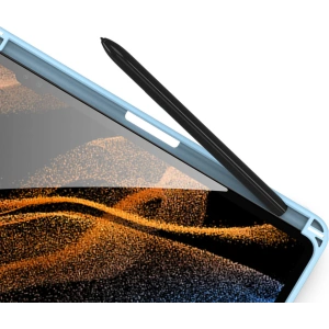 Case Dux Ducis Toby Samsung Galaxy Tab S8 Ultra Stylus-Halter blau