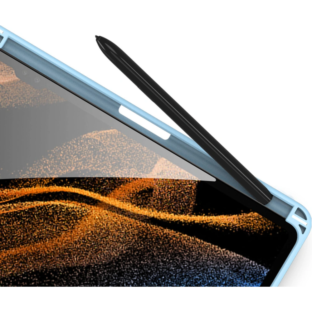 Etui Dux Ducis Toby Samsung Galaxy Tab S8 Ultra stylus holder niebieski