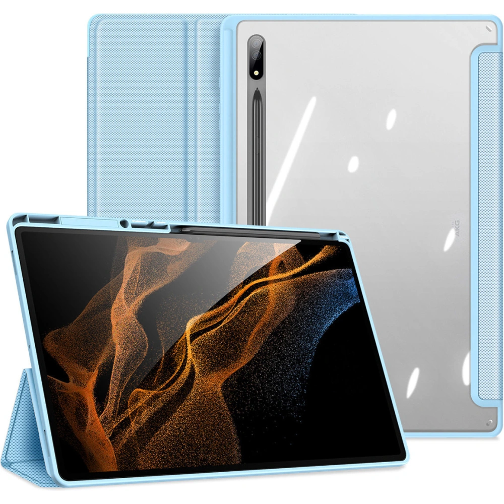 Etui Dux Ducis Toby Samsung Galaxy Tab S8 Ultra stylus holder niebieski