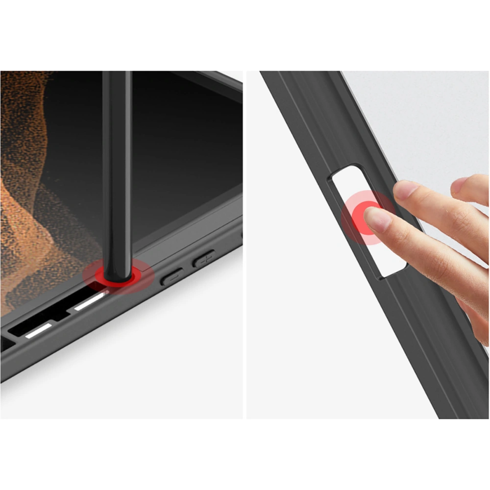 Etui Dux Ducis Toby Samsung Galaxy Tab S8 Ultra stylus holder niebieski