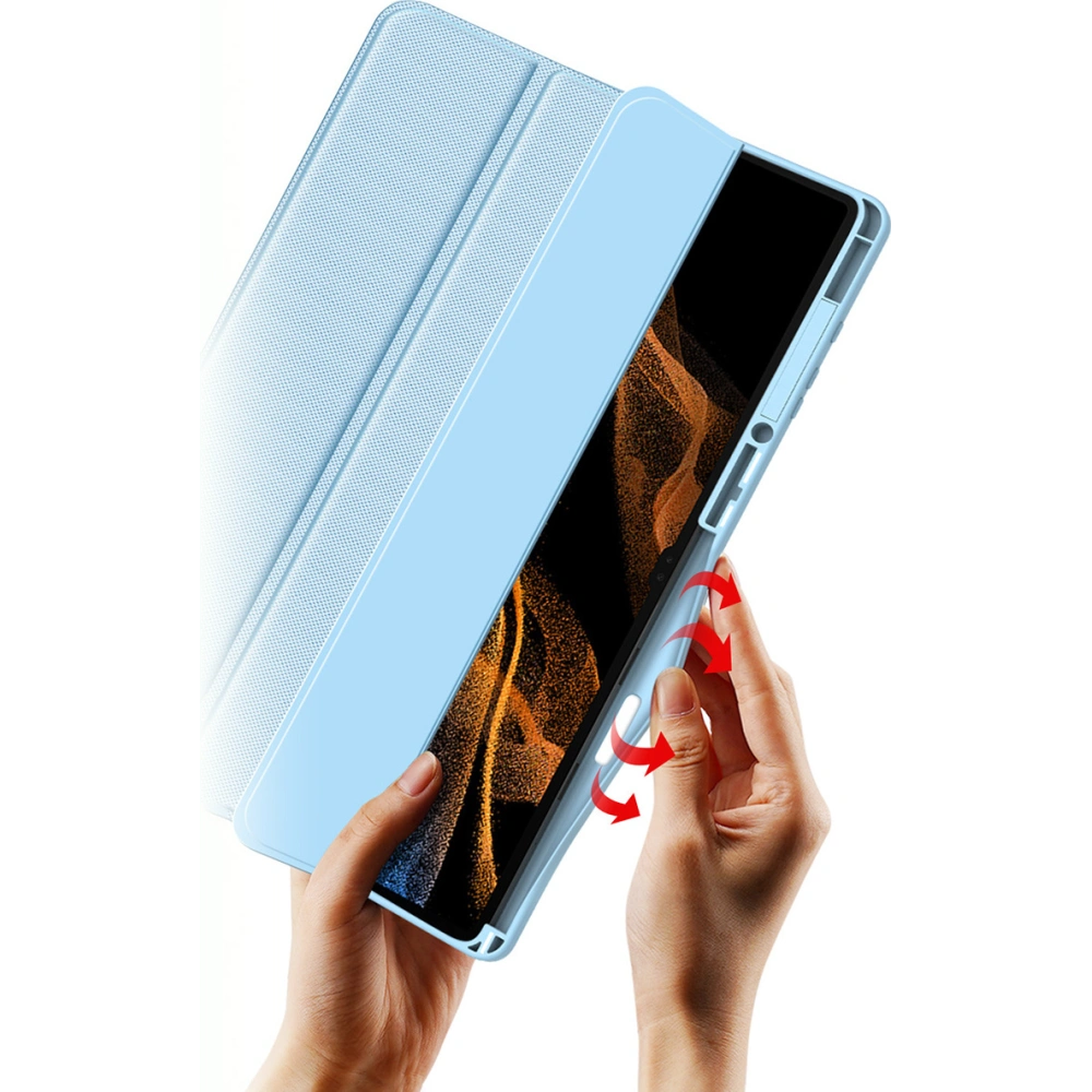 Etui Dux Ducis Toby Samsung Galaxy Tab S8 Ultra stylus holder niebieski