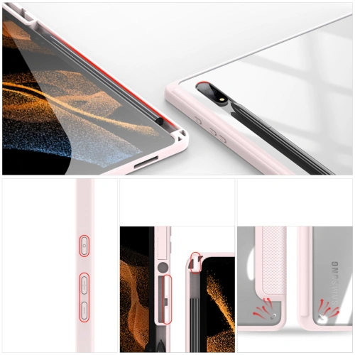 Kup Etui Dux Ducis Toby Samsung Galaxy Tab S8 Ultra stylus holder różowy - DDS1011 - {ean13} - Sklep Home Screen