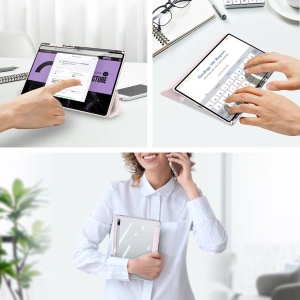 Etui Dux Ducis Toby Samsung Galaxy Tab S8 Ultra držák na stylus růžový