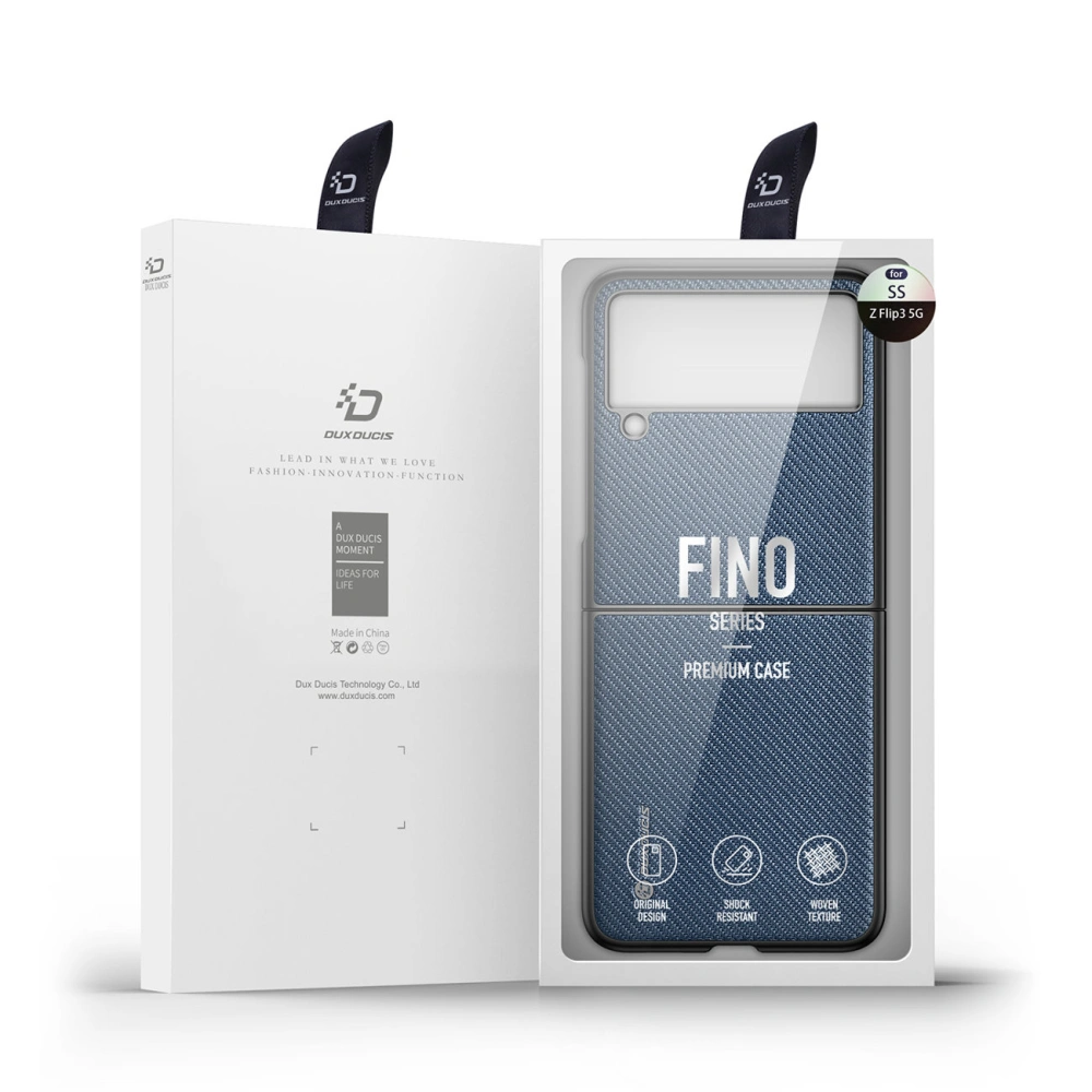 Etui Dux Ducis Fino Samsung Galaxy Z Flip 3 niebieski