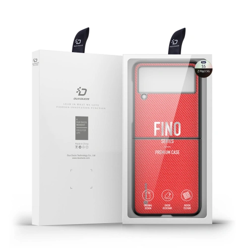 Buy Dux Ducis Fino Samsung Galaxy Z Flip 3 red - DDS1014 - {ean13} - Home Screen Store Europe