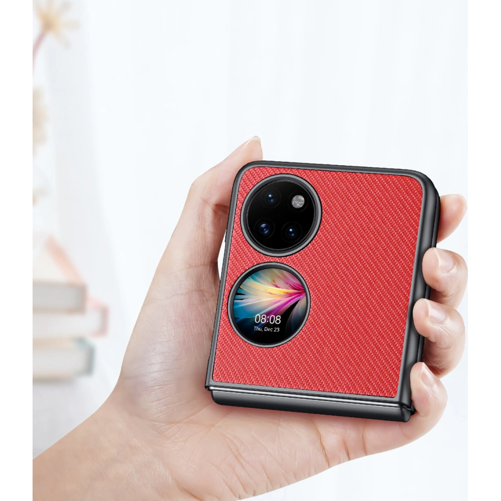 Etui Dux Ducis Fino Huawei P50 Pocket czerwony