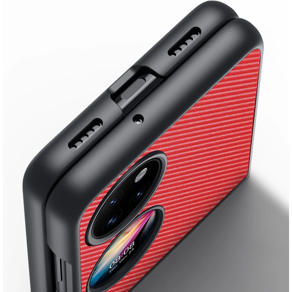 Etui Dux Ducis Fino Huawei P50 Pocket czerwony