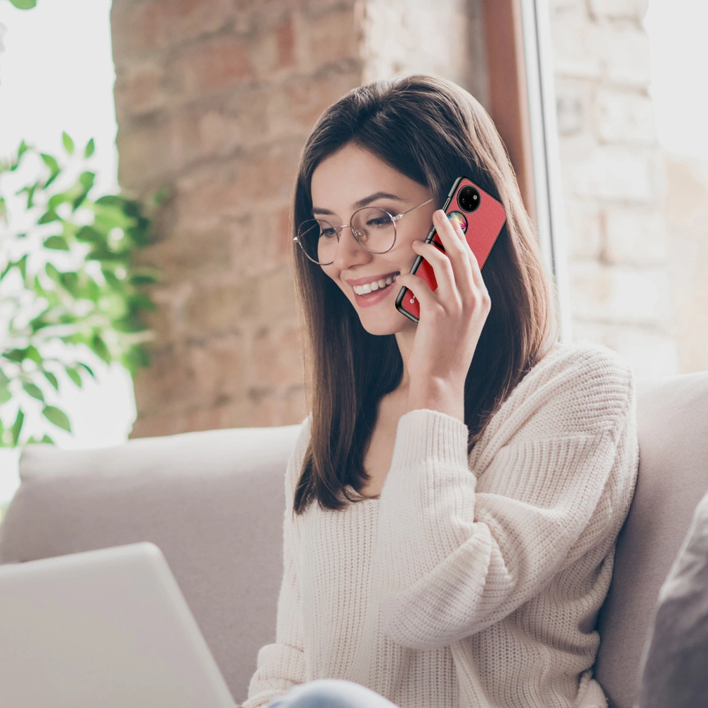 Etui Dux Ducis Fino Huawei P50 Pocket czerwony