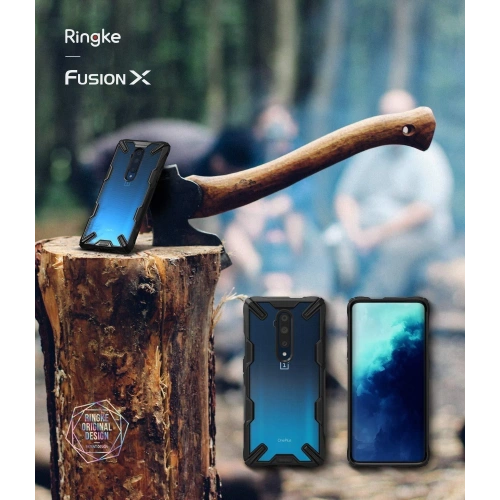 Kup Etui Ringke Fusion-X OnePlus 7T Pro Fekete - RGK1066BLK - {ean13} - Sklep Home Screen