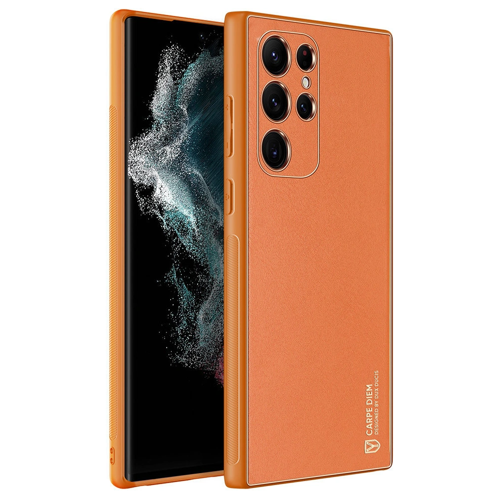 Etui Dux Ducis Yolo Samsung Galaxy S22 Ultra pomarańczowy