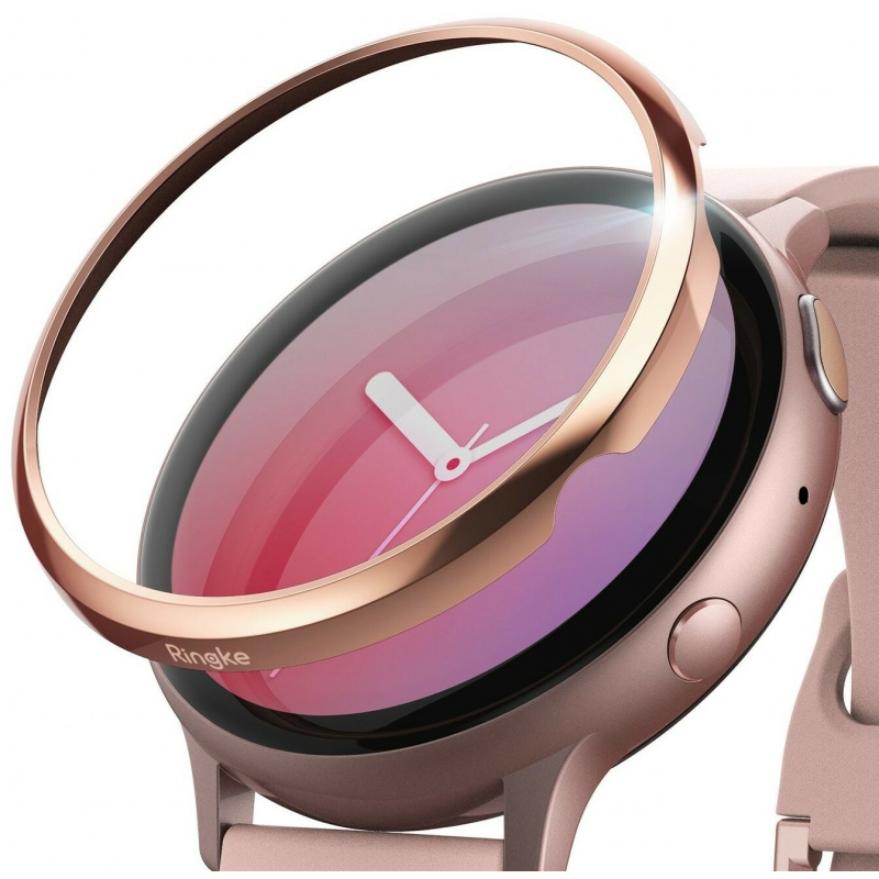 Nakładka Ringke Bezel Styling Samsung Galaxy Watch Active 2 40mm stal nierdzewna różowy połysk GWA2-40-02