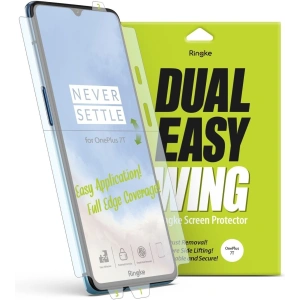 2x screen film OnePlus 7T - Ringke Dual Easy Wing - Home Screen