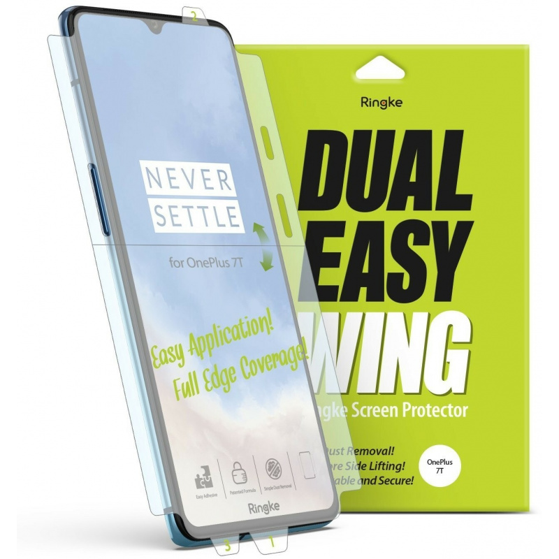 Buy Ringke Dual Easy Wing Full Cover OnePlus 7T [2 PACK] - 8809688895364 - RGK1073 - Homescreen.pl