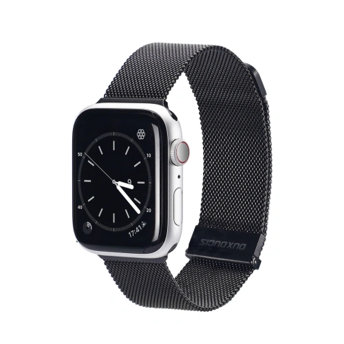 Kup Pasek Dux Ducis Magnetic Strap Apple Watch 4/5/6/7/SE/8/9/Ultra 44/45/49mm negru (Versiunea Milanese) - DDS1073 - {ean13} - Sklep Home Screen