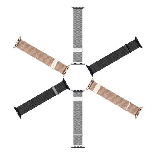 Kup Pasek Dux Ducis Magnetic Strap Apple Watch 4/5/6/7/SE/8/9/Ultra 44/45/49mm negru (Versiunea Milanese) - DDS1073 - {ean13} - Sklep Home Screen