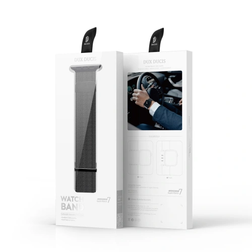 Kup Dux Ducis Magnetic Pánt Apple Watch 4/5/6/7/SE/8/9/Ultra 44/45/49mm fekete (Milanói verzió) - DDS1073 - {ean13} - Sklep Home Screen