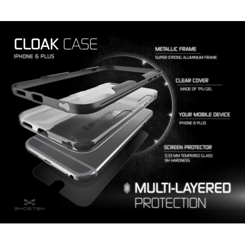 Ghostek Cloak Apple iPhone 6/6s Plus Gray + Screen protector