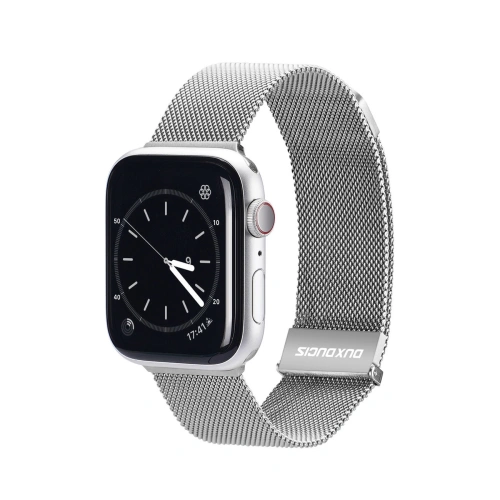 Kup Pasek Dux Ducis Magnetic Strap Apple Watch 4/5/6/7/SE/8/9/Ultra 44/45/49mm argintiu (Versiunea Milanese) - DDS1075 - {ean13} - Sklep Home Screen