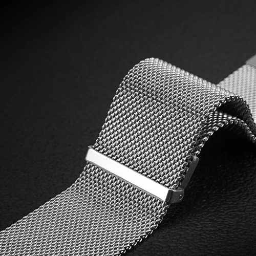 Kup Pasek Dux Ducis Magnetic Strap Apple Watch 4/5/6/7/SE/8/9/Ultra 44/45/49mm argintiu (Versiunea Milanese) - DDS1075 - {ean13} - Sklep Home Screen