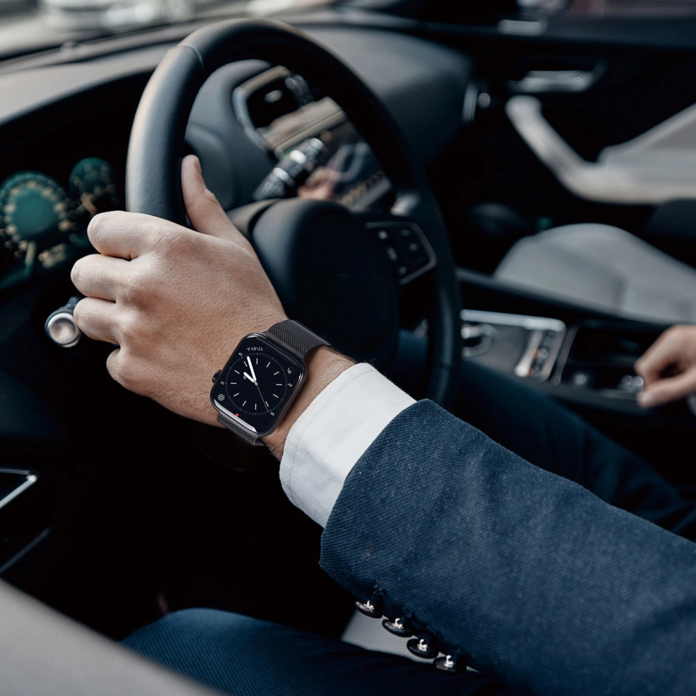 Pasek Dux Ducis Magnetic Strap Apple Watch 4/5/6/7/8/9/SE/10 40/41/42mm czarny (Milanese Version)