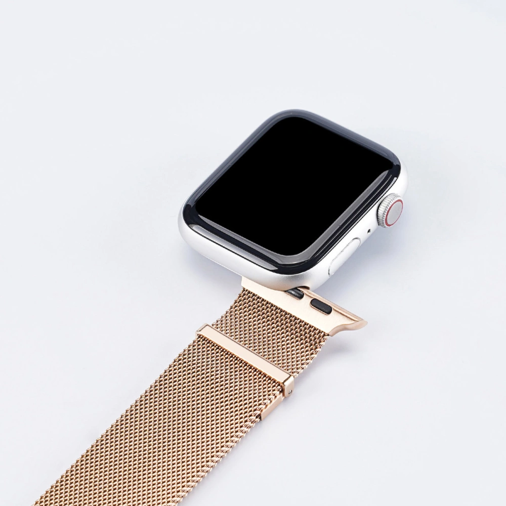 Pasek Dux Ducis Magnetic Strap Apple Watch 4/5/6/7/SE/8/9/Ultra 44/45/49mm złoty (Milanese Version)