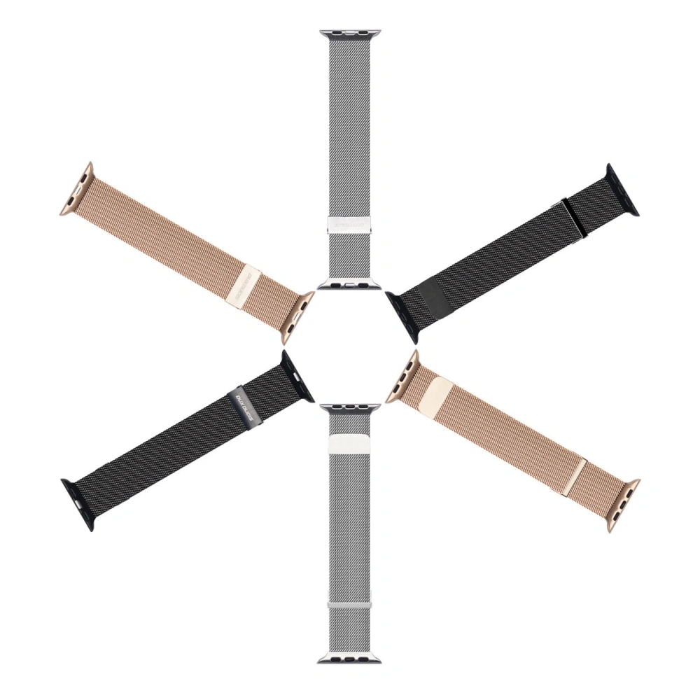 Pasek Dux Ducis Magnetic Strap Apple Watch 4/5/6/7/SE/8/9/Ultra 44/45/49mm złoty (Milanese Version)
