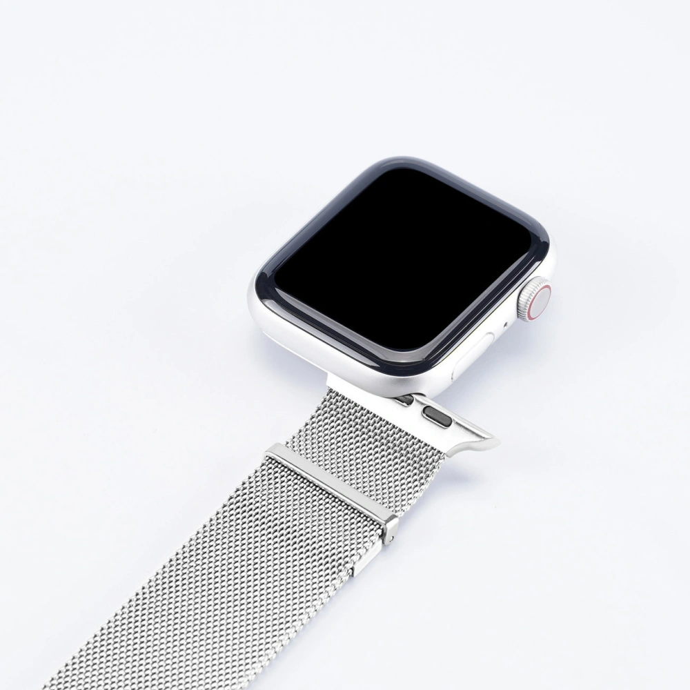 Pasek Dux Ducis Magnetic Strap Apple Watch 4/5/6/7/8/9/SE/10 40/41/42mm srebrny (Milanese Version)