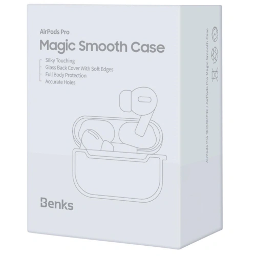 Kup Etui Benks Magic Smooth Case Apple AirPods Pro Átlátszó Fehér - BKS211WHT - {ean13} - Sklep Home Screen