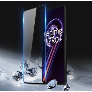 Dux Ducis 9D gehärtetes Glas für Realme 9 Pro+ Plus schwarz (case friendly)