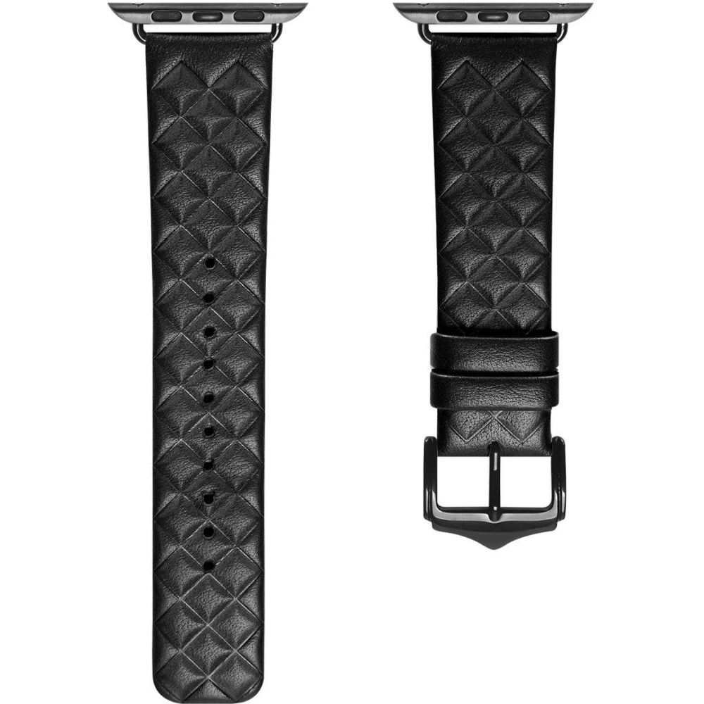 Pasek Dux Ducis Leather Strap Apple Watch 4/5/6/7/8/9/SE/10 40/41/42mm czarny (Enland Version)