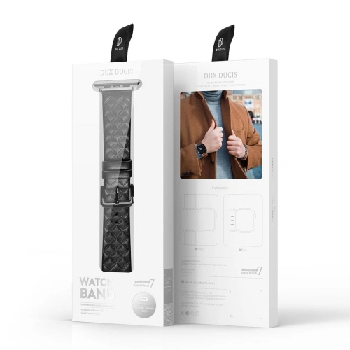 Kup Dux Ducis Lederarmband Apple Watch 4/5/6/7/8/9/SE/10 40/41/42mm schwarz (Enland-Version) - DDS1105 - {ean13} - Sklep Home Screen