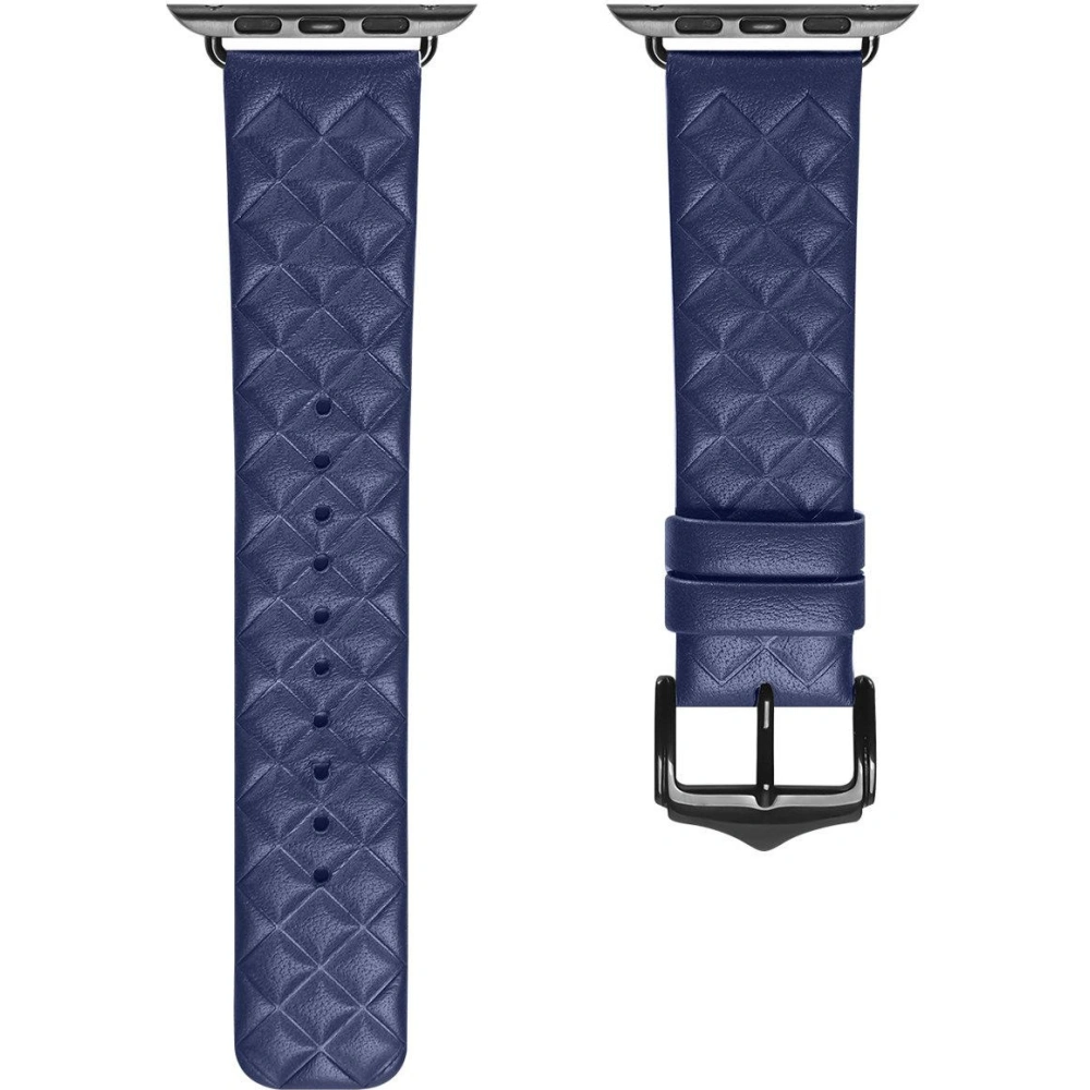 Pasek Dux Ducis Leather Strap Apple Watch 4/5/6/7/8/9/SE/10 40/41/42mm niebieski (Enland Version)