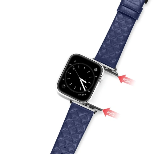 Kup Dux Ducis Lederarmband Apple Watch 4/5/6/7/8/9/SE/10 40/41/42mm blau (Enland Version) - DDS1106 - {ean13} - Sklep Home Screen