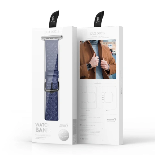 Kup Dux Ducis Lederarmband Apple Watch 4/5/6/7/8/9/SE/10 40/41/42mm blau (Enland Version) - DDS1106 - {ean13} - Sklep Home Screen