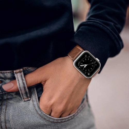 Kup Dux Ducis Lederarmband Apple Watch 4/5/6/7/8/9/SE/10 40/41/42mm braun (Enland Version) - DDS1107 - {ean13} - Sklep Home Screen
