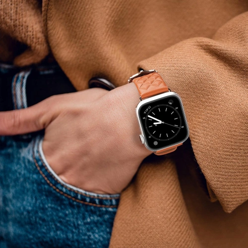 Kup Dux Ducis Bőr Szíj Apple Watch 4/5/6/7/8/9/SE/10 40/41/42mm narancssárga (Enland Verzió) - DDS1108 - {ean13} - Sklep Home Screen