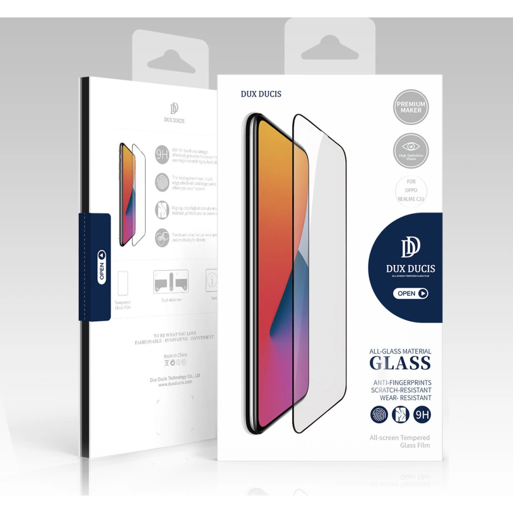 Szkło hartowane Dux Ducis 9D Tempered Glass Realme C35 czarny (case friendly)