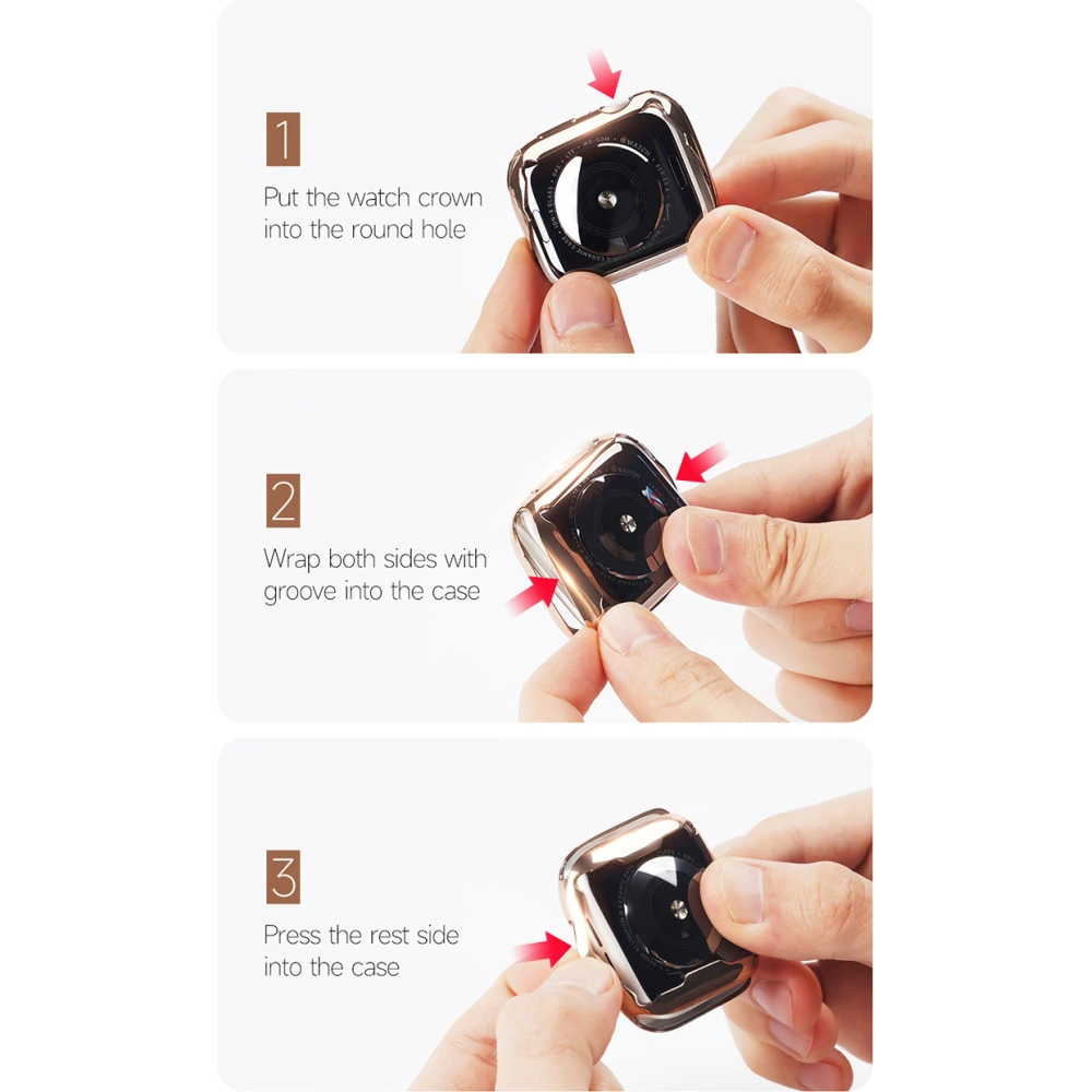 Etui Dux Ducis Samo Apple Watch 7 45mm srebrny