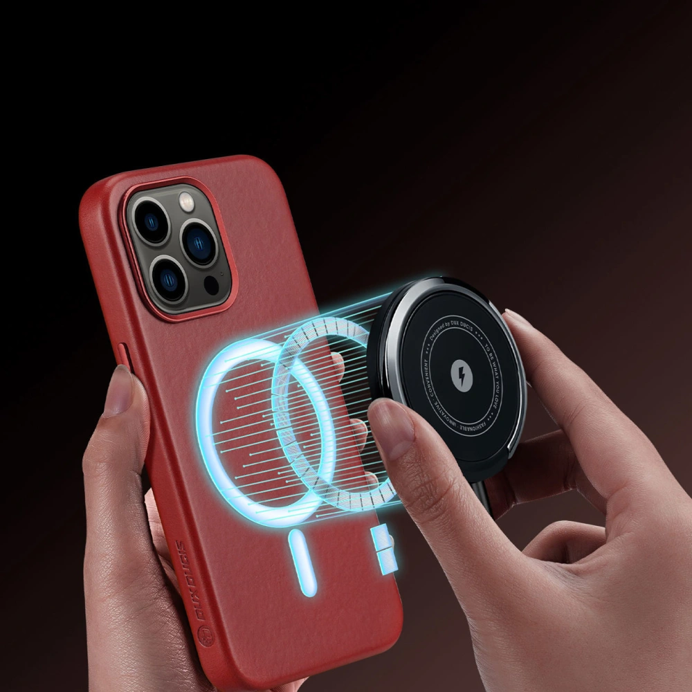 Etui Dux Ducis Naples MagSafe Apple iPhone 13 Pro czerwony