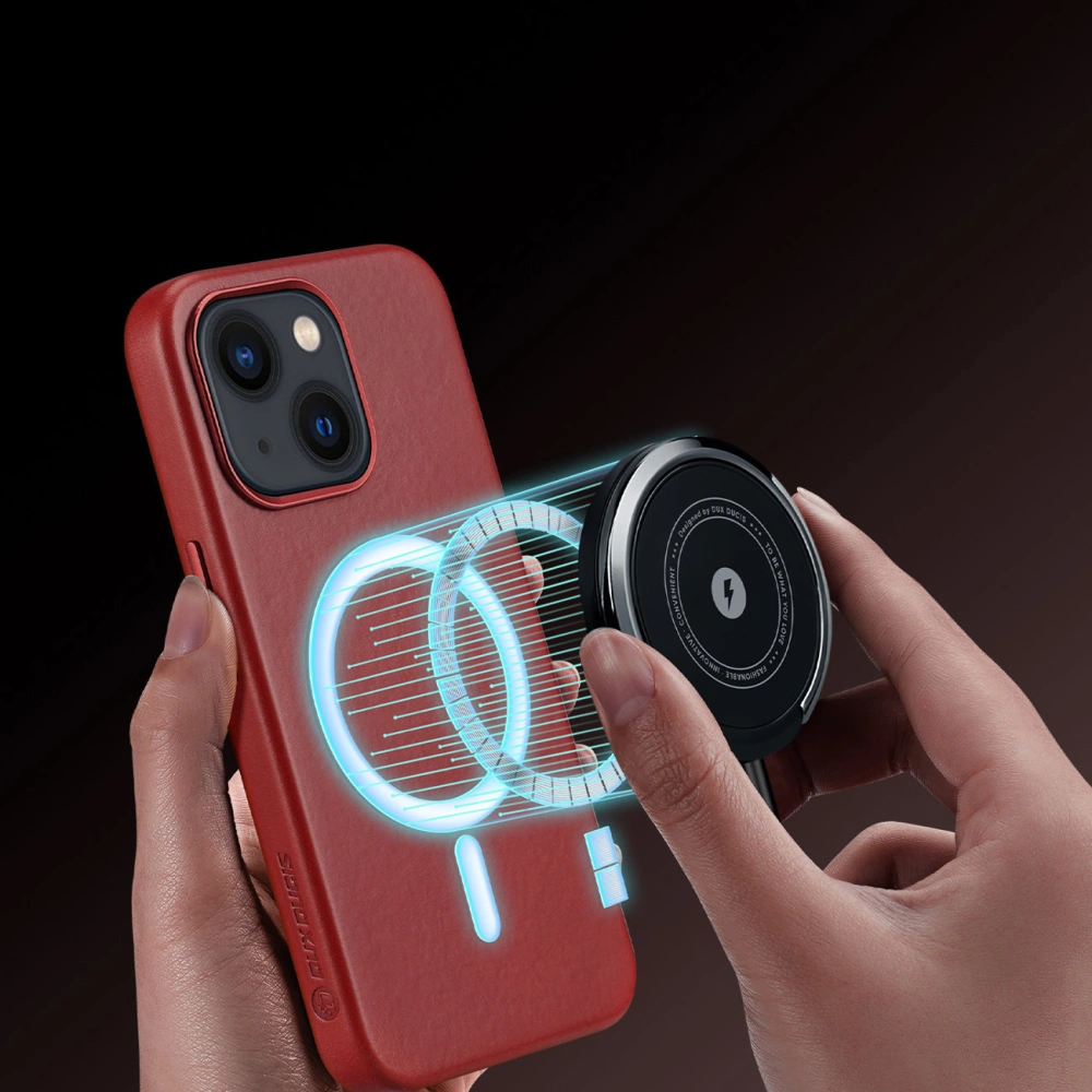 Etui Dux Ducis Naples MagSafe Apple iPhone 13 czerwony