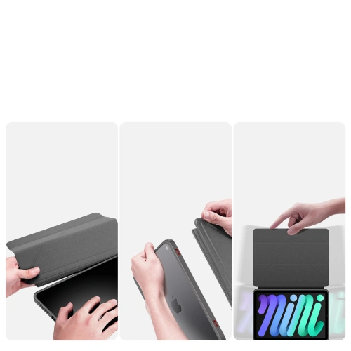 Kup Case Dux Ducis Magi für Apple iPad mini 2021 (6. Generation) / iPad mini 8.3" 2024 7gen / iPad mini 8.3" 2024 7gen mit Stifthalter grau - DDS1228 - {ean13} - Sklep Home Screen