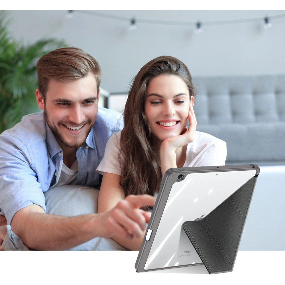 Etui Dux Ducis Magi Apple iPad 10.2 2019/2020/2021 (7., 8. i 9. generacji) Pencil holder szary