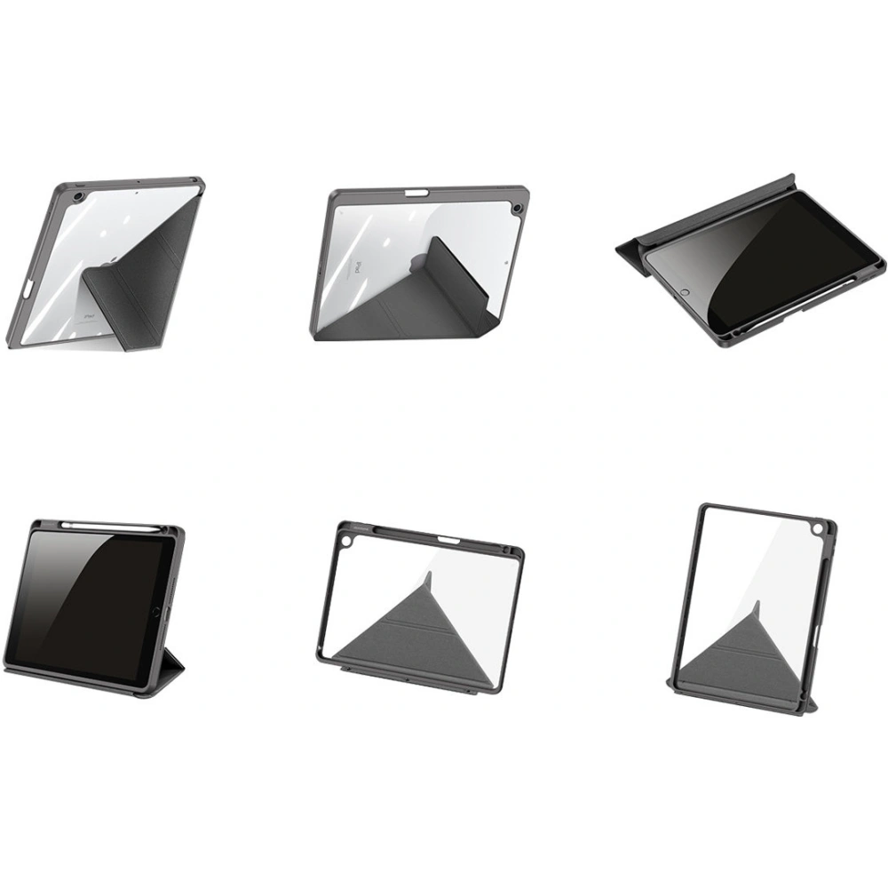 Etui Dux Ducis Magi Apple iPad 10.2 2019/2020/2021 (7., 8. i 9. generacji) Pencil holder szary