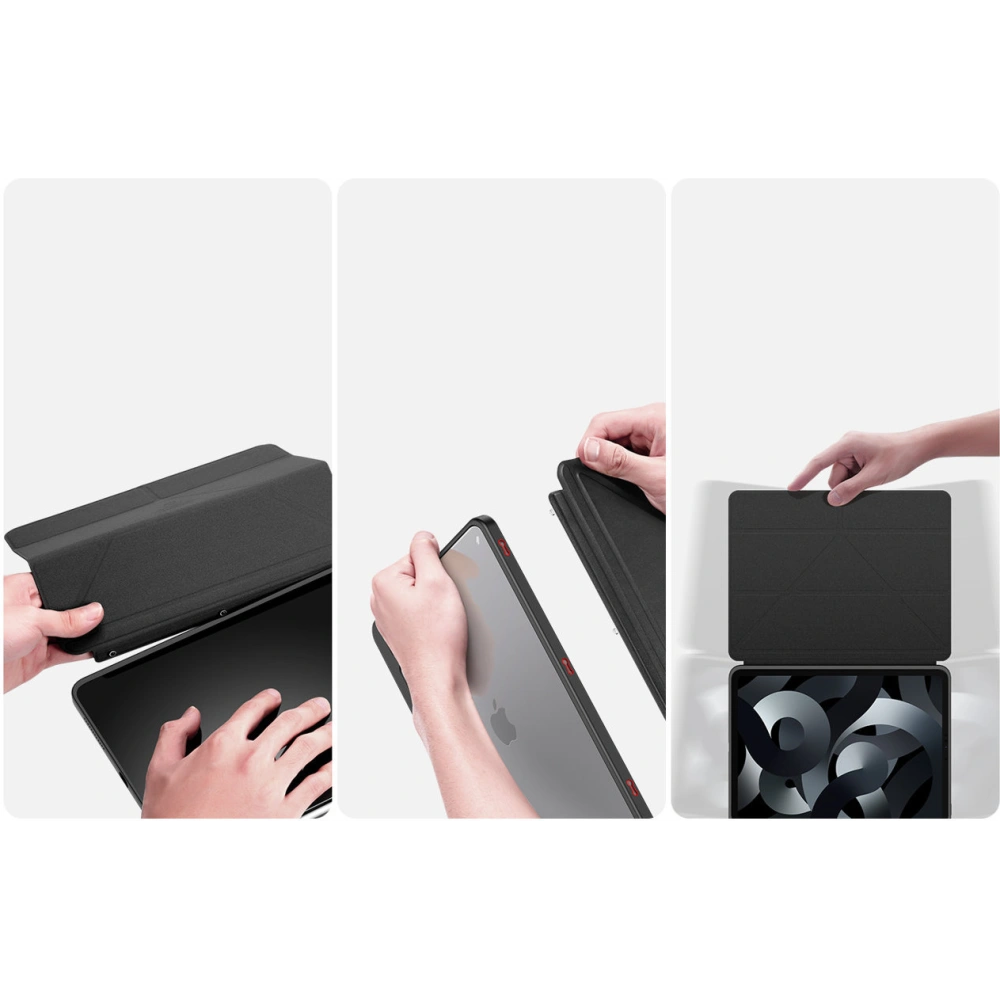 Etui Dux Ducis Magi Apple iPad Air 10.9 2020/2022 (4. i 5. generacji) / iPad Air 11 2024 (6. generacji) Pencil holder czarny