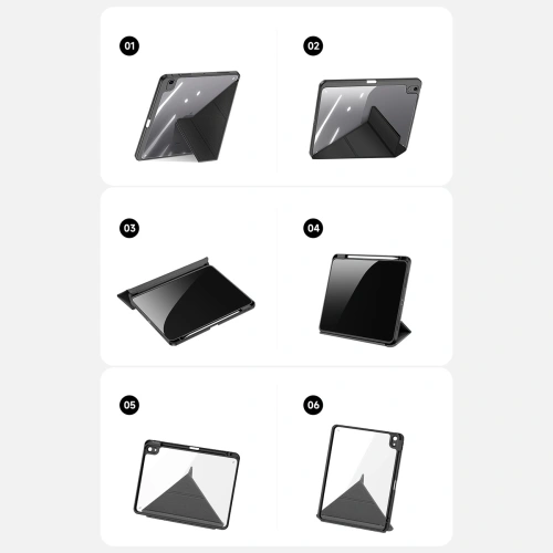 Kup Etui Dux Ducis Magi Apple iPad Air 10.9 2020/2022 (4. a 5. generace) / iPad Air 11 2024 (6. generace) s držákem na tužku černé - DDS1233 - {ean13} - Sklep Home Screen