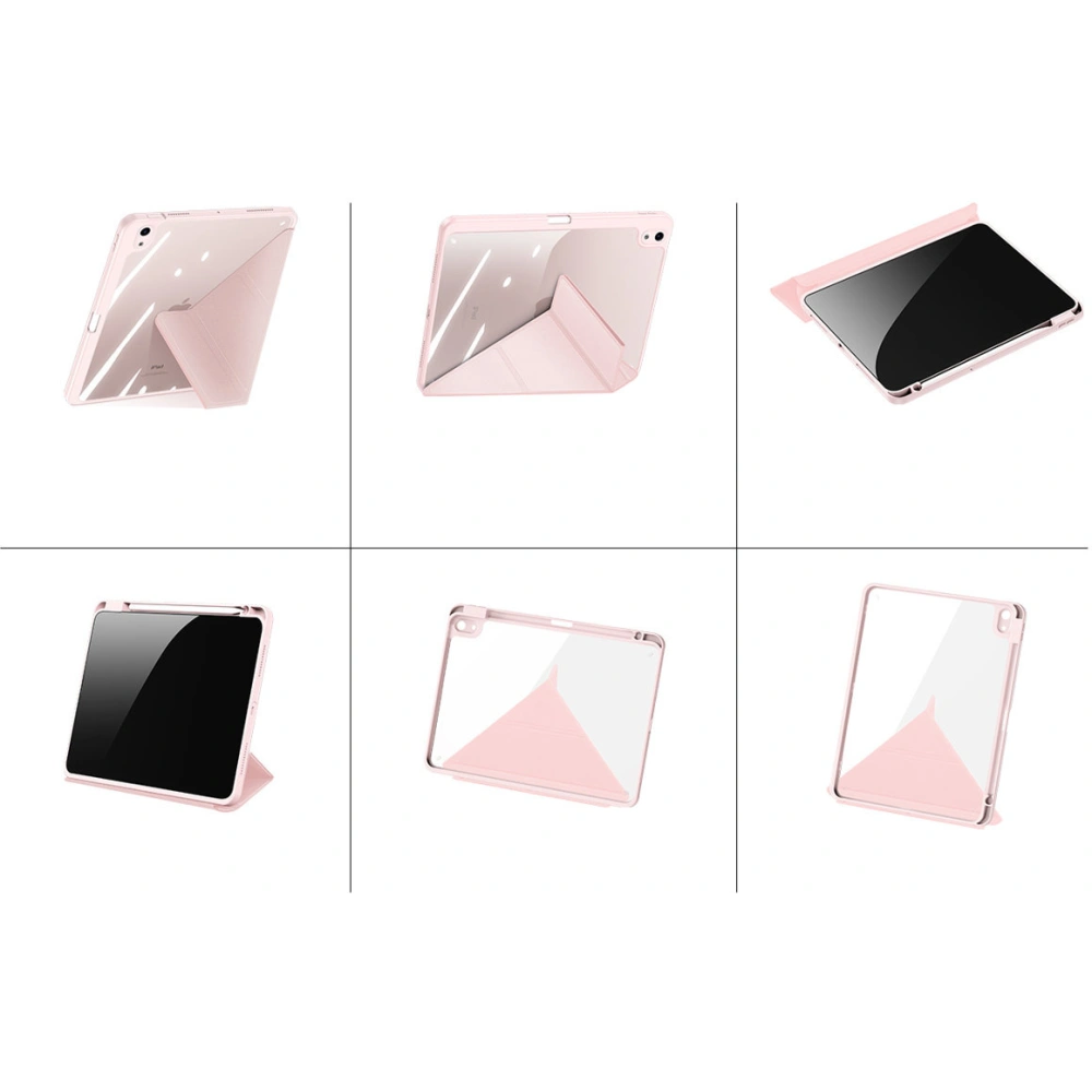 Etui Dux Ducis Magi Apple iPad Air 10.9 2020/2022 (4. i 5. generacji) / iPad Air 11 2024 (6. generacji) Pencil holder różowy