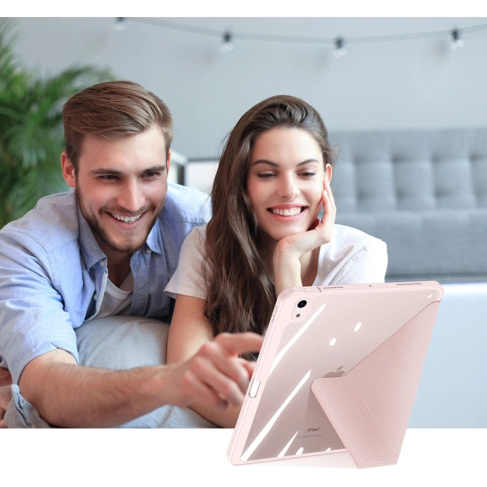 Etui Dux Ducis Magi Apple iPad Air 10.9 2020/2022 (4. i 5. generacji) / iPad Air 11 2024 (6. generacji) Pencil holder różowy